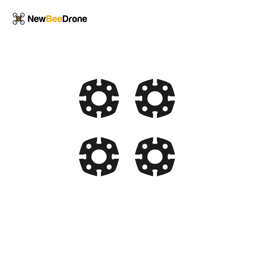 NewBeeDrone CinemAh Carbon Fiber Frame Replacement Parts  - Main Plate, Side Plates, Motor Mounts, Etc.