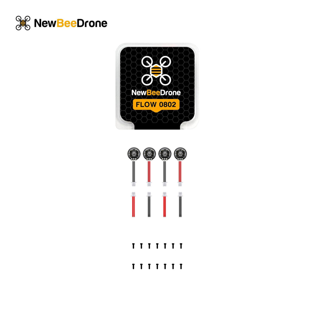 NewBeeDrone Flow 0802 Dual Ball Bearing Whoop motor 27000kv (Set of 4)