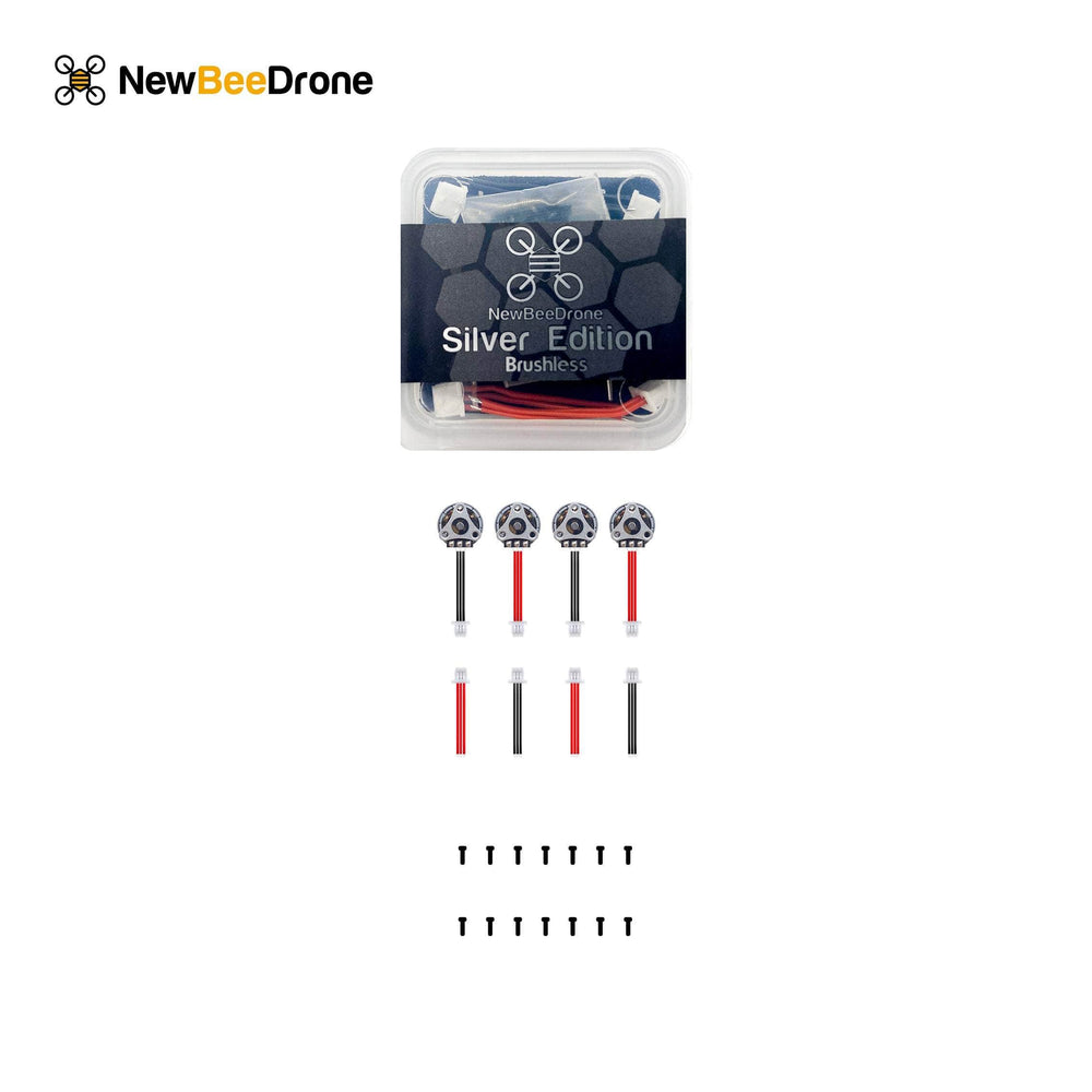 NewBeeDrone 0703 16420kv Brushless Motors - Silver Edition (Set of 4)