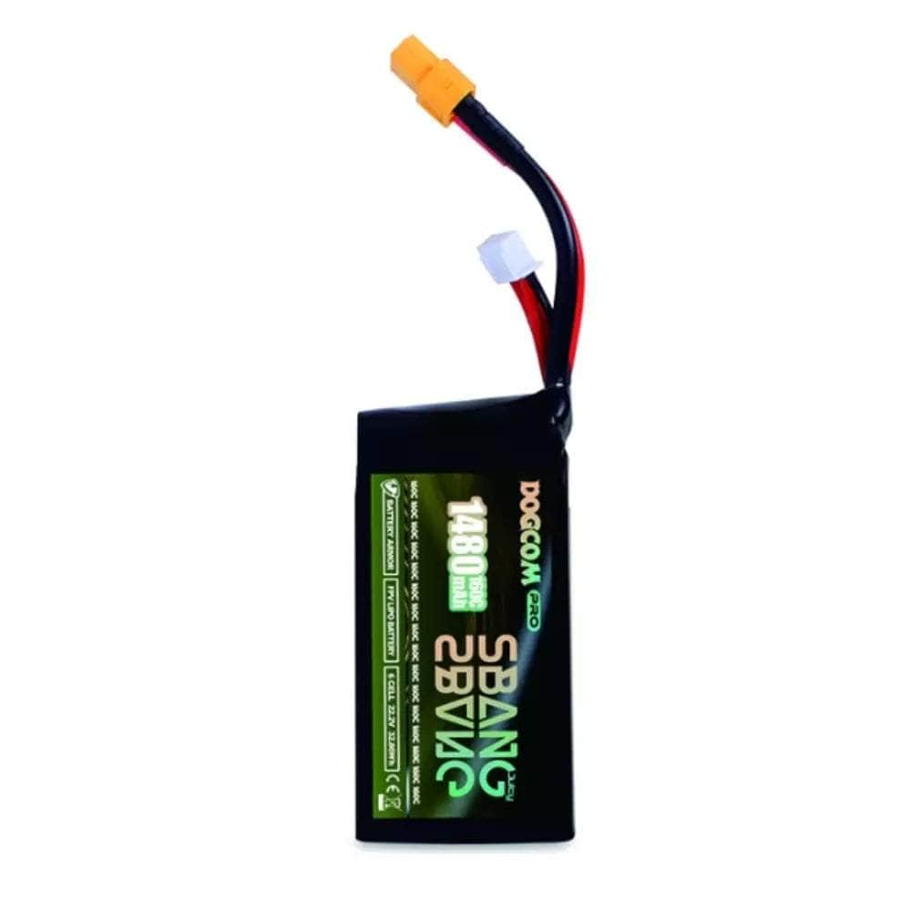 DogCom SBang V2 22.2V 6S 1480mAh 160C LiPo Battery - XT60