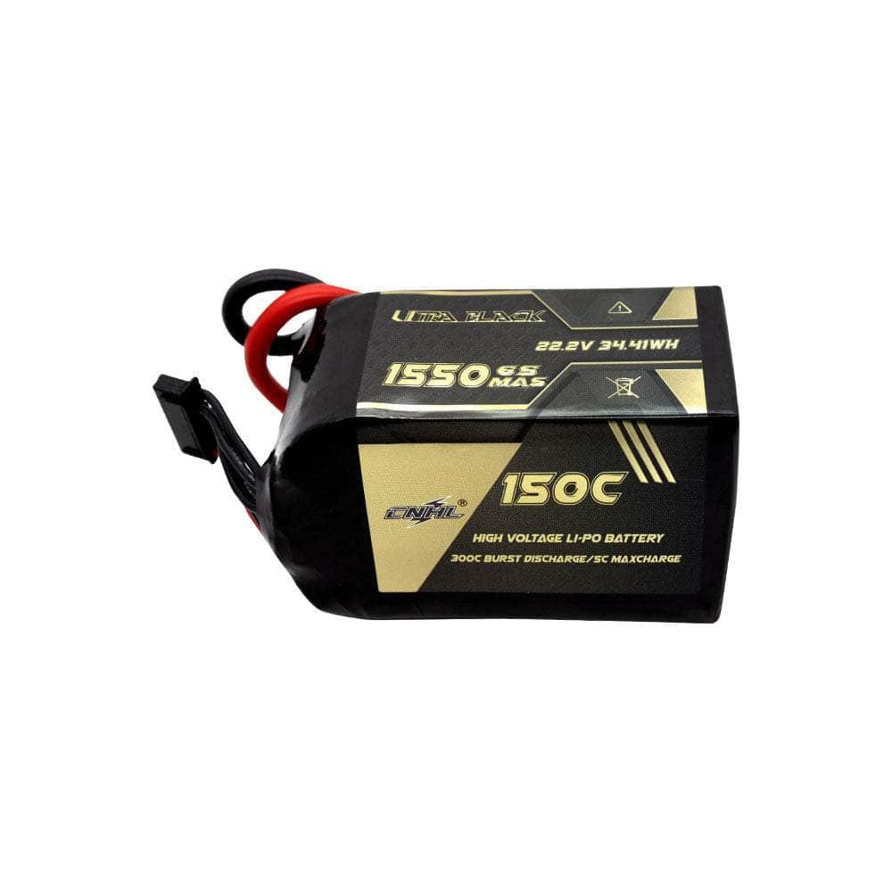 CNHL Ultra Black Series 22.2V 6S 1550mAh 150C LiPo Battery - XT60