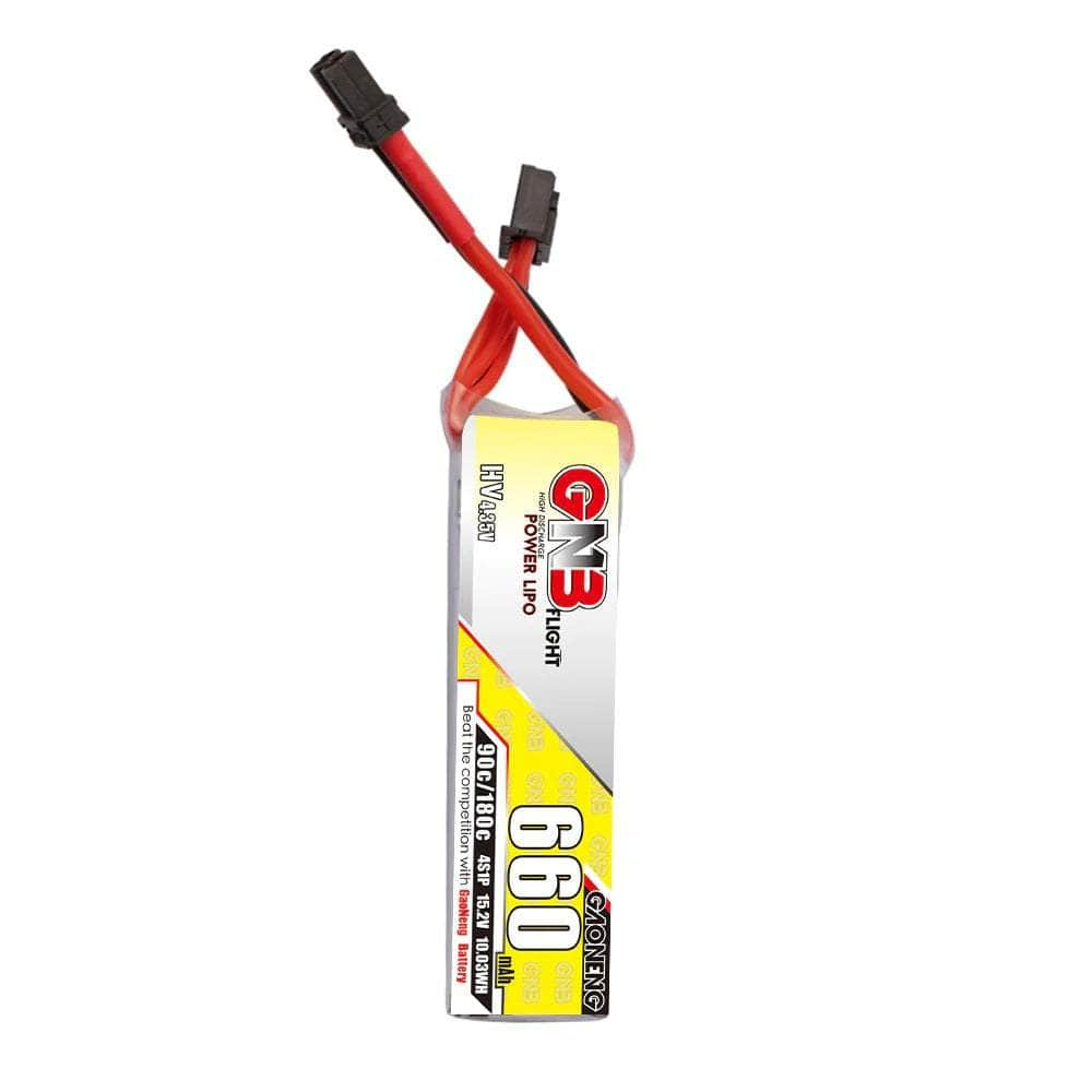 Gaoneng GNB 15.2V 4S 660mAh 90C LiHV Micro Battery (Long Type) - XT30