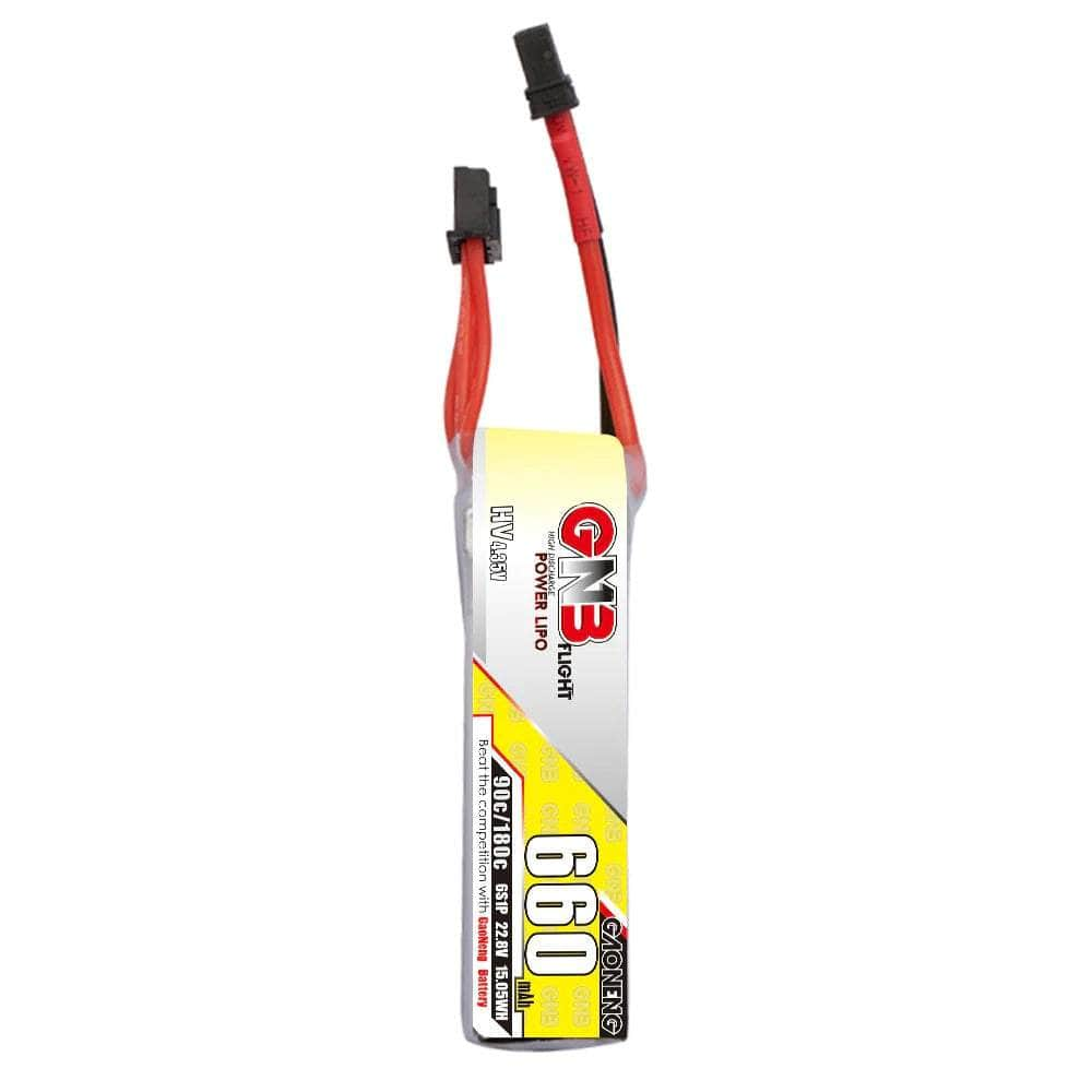 Gaoneng GNB 22.8V 6S 660mAh 90C LiHV Micro Battery (Long Type) - XT30