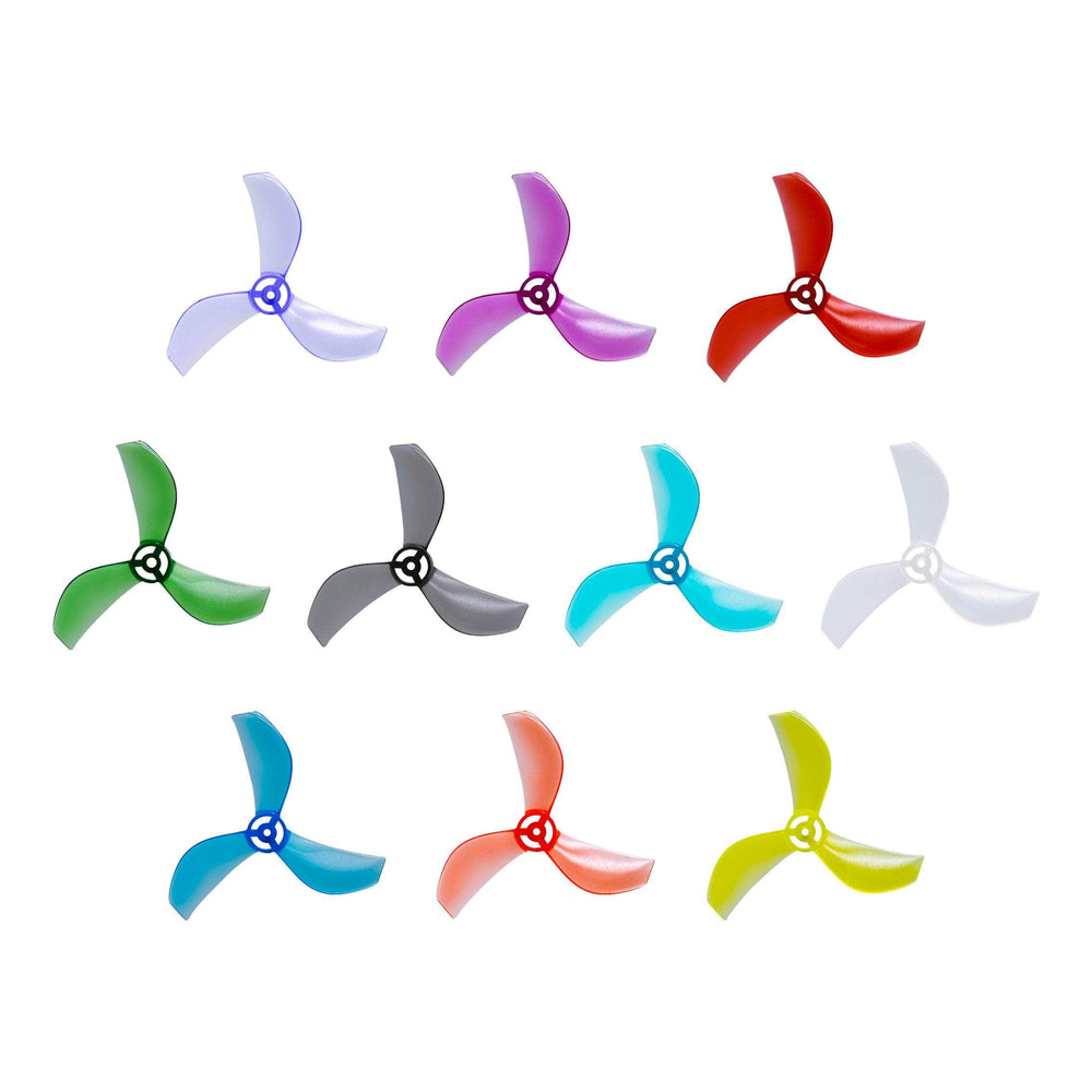 NewBeeDrone Azi (Tri Blade) Micro Propellers 31mm - 1.0mm Shaft (Set of 4)