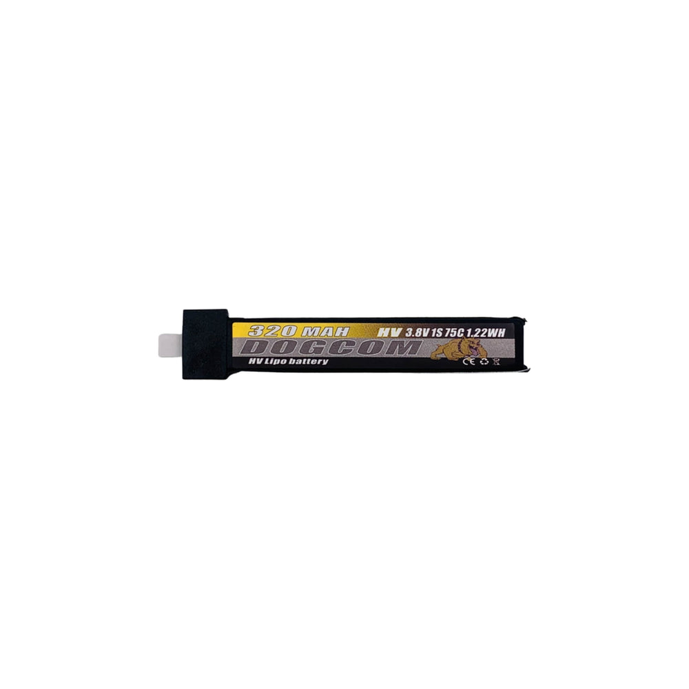 DogCom 3.8V 1S 320mAh 75C LiHV Battery w/ Plastic Head - BT2.0