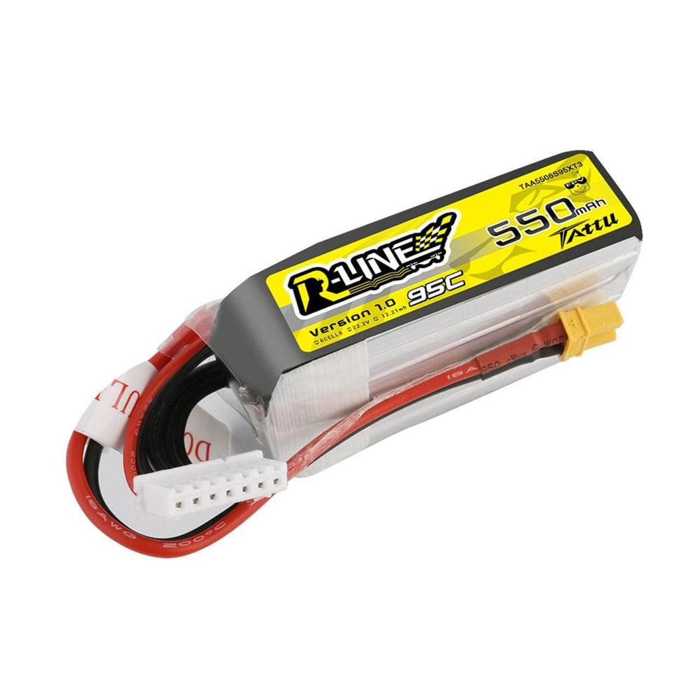 Tattu 22.2v 6S 550mAh 95C LiPo Micro Battery - XT30