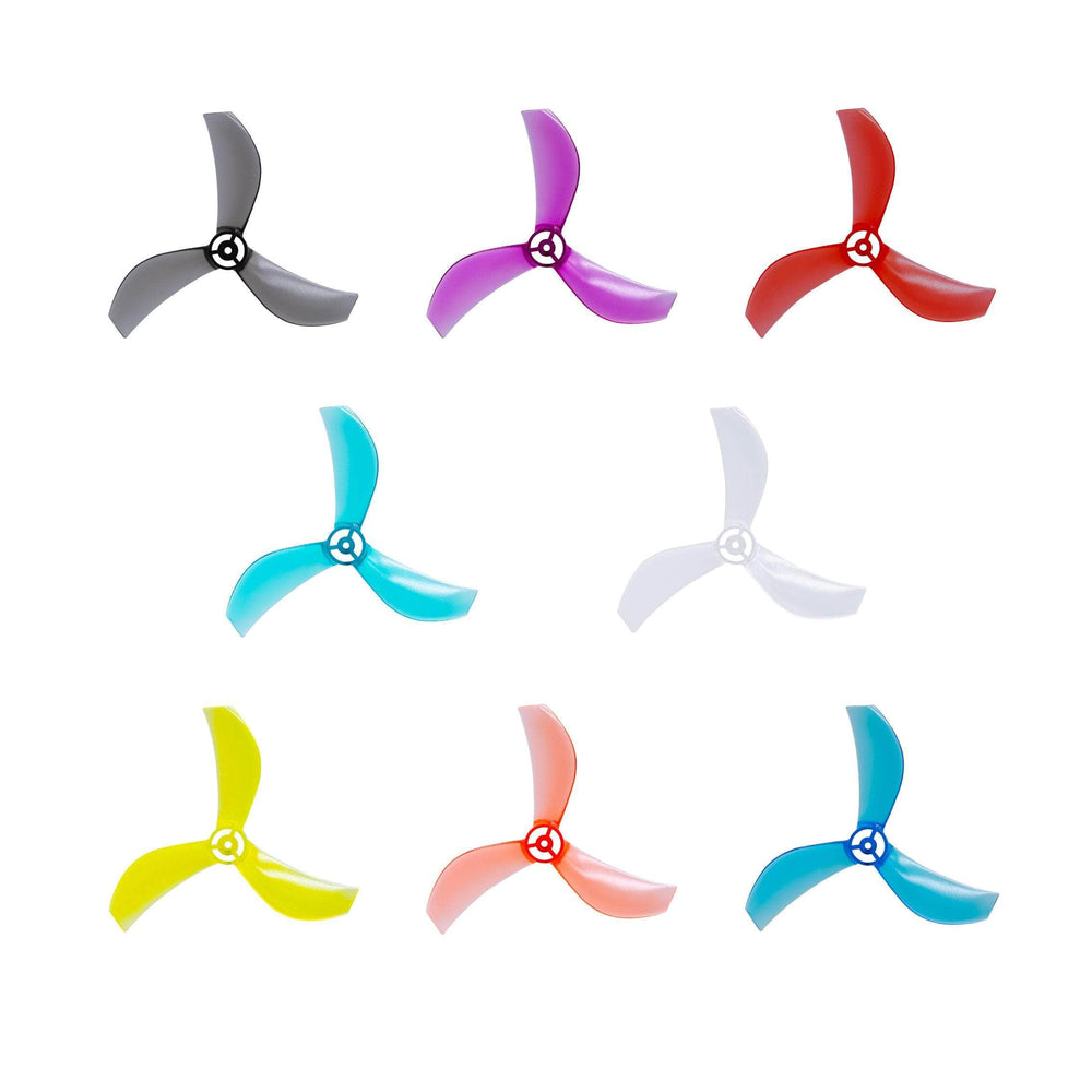 NewBeeDrone Azi (Tri-Blade) Micro Propellers 40mm - 1.0mm Shaft (Set of 4)