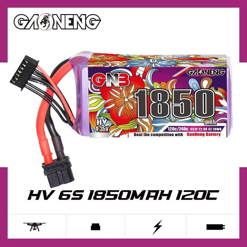 Gaoneng GNB 22.8V 6S 1850mAh 120C LiHV Battery - XT60