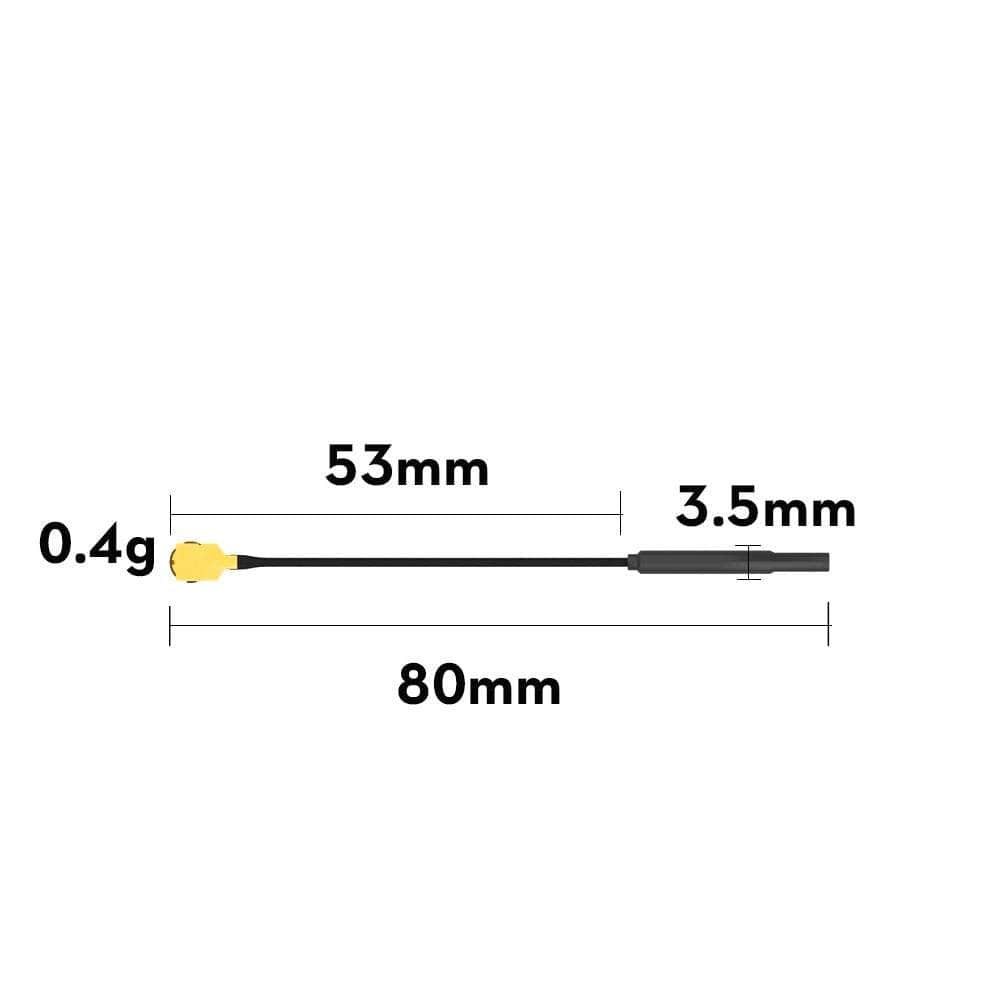 Flywoo 5.8G 3dBi Light Brass Antenna U.FL Dipole FPV Antenna 5 Pack - Linear - Choose Length