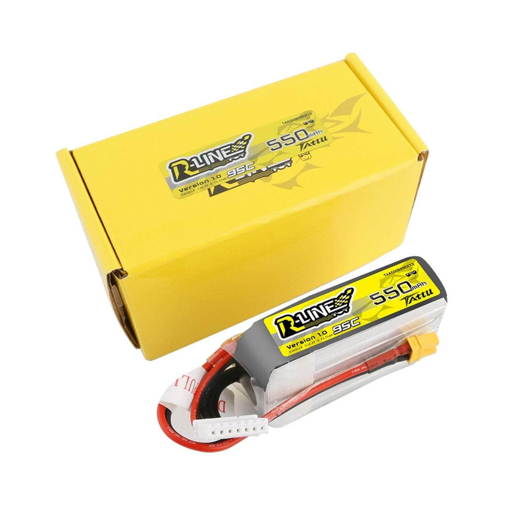 Tattu 22.2v 6S 550mAh 95C LiPo Micro Battery - XT30