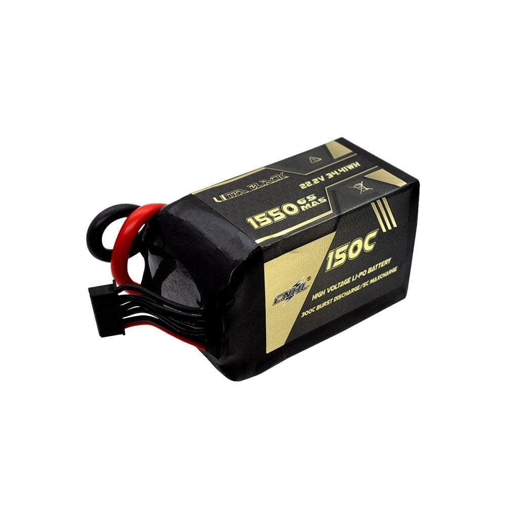 CNHL Ultra Black Series 22.2V 6S 1550mAh 150C LiPo Battery - XT60