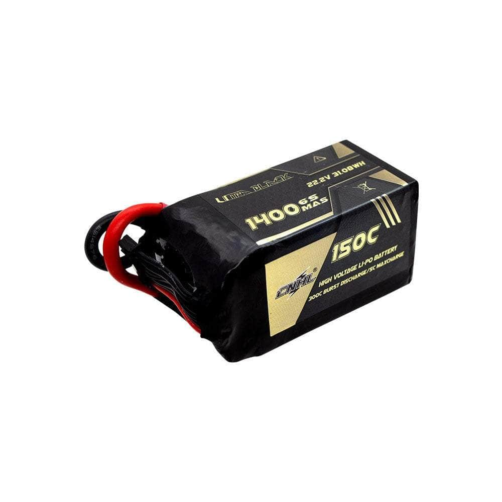 CNHL Ultra Black Series 22.2V 6S 1400mAh 150C LiPo Battery - XT60