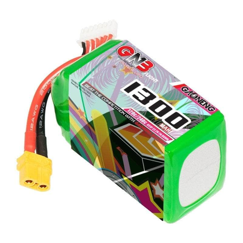 Gaoneng GNB 22.2V 6S 1300mAh 120C LiPo Battery - XT60