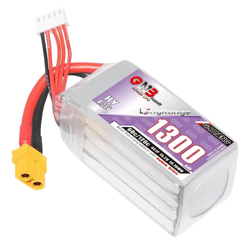 Gaoneng GNB 15.2V 4S 1300mAh 60C LiHV Battery - XT60