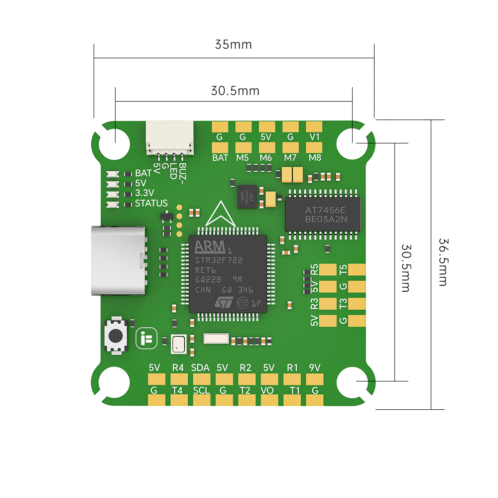 iFlight Blitz F7 V1.2 2-6S 30x30 Stack/Combo (F7 FC/ E55 32Bit 55A 4in1 ESC)