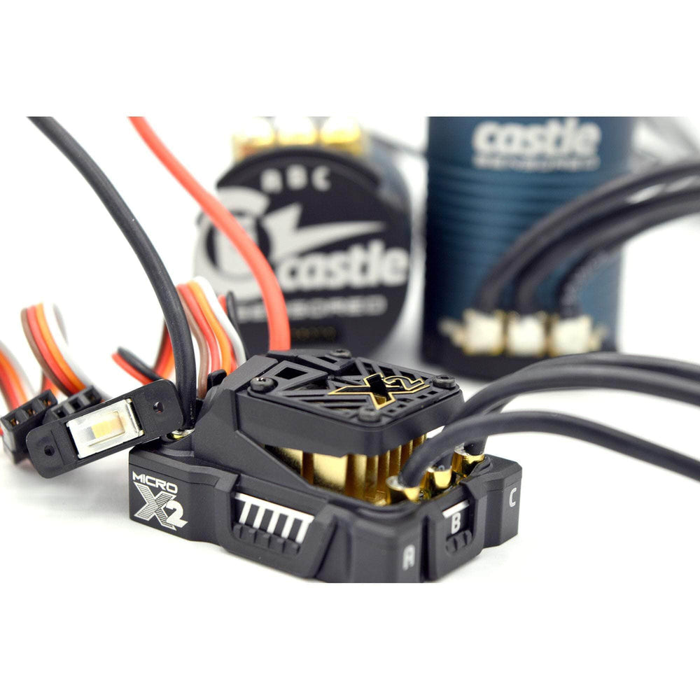 CSE010017101, Mamba Micro X2, 16.8V, Waterproof Sensored ESC W1406-1900KV Combo