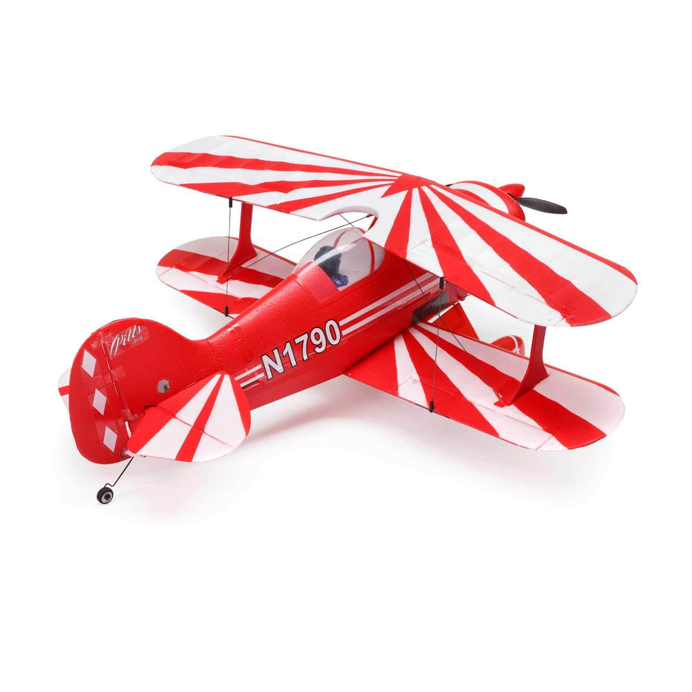 EFLU15250, E-flite UMX Pitts S-1S Bind-N-Fly Electric Airplane (434mm) w/AS3X & SAFE