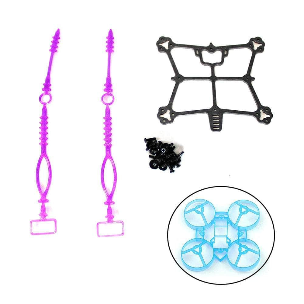 Fractal Engineering Fractal 65 Micro/Whoop Frame Kit - Lite Kit + Mob6 Blue