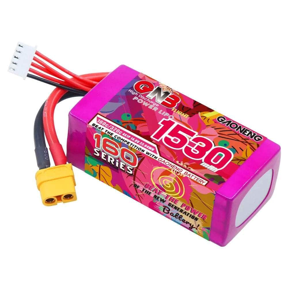 Gaoneng GNB 14.8V 4S 1530mAh 160C Lipo Battery - XT60