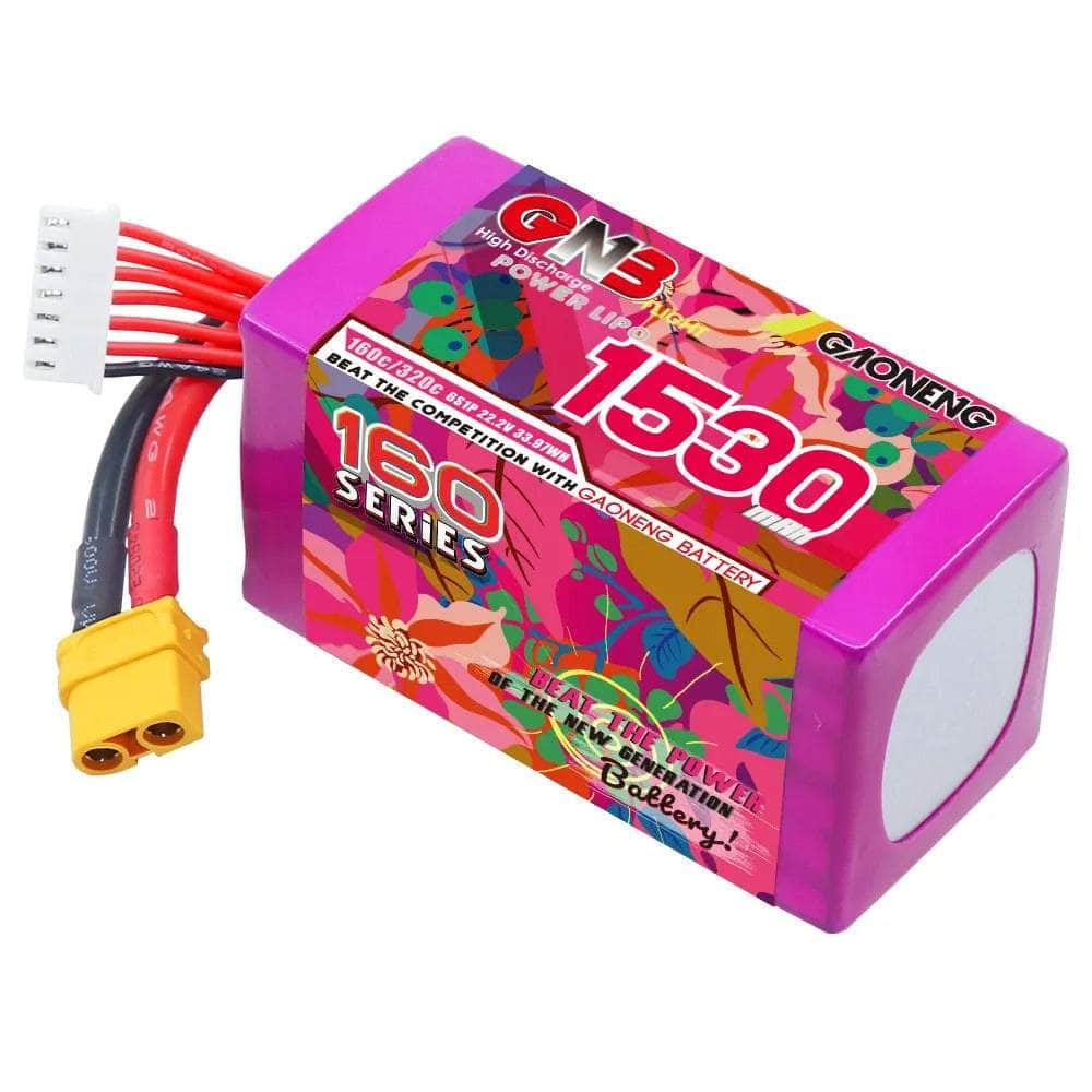 Gaoneng GNB 22.2V 6S 1530mAh 160C Lipo Battery - XT60