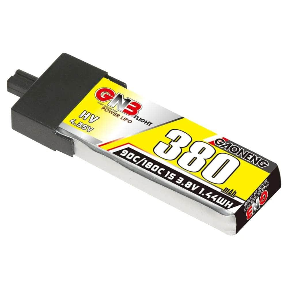 Gaoneng GNB 3.8V 1S 380mAh 90C LiHV Whoop/Micro Battery w/ Plastic Head - A30