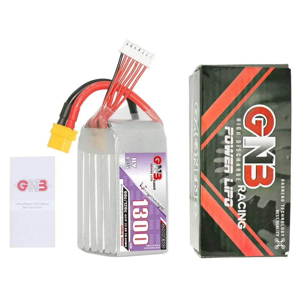 Gaoneng GNB 22.8V 6S 1300mAh 60C LiHV Battery - XT60