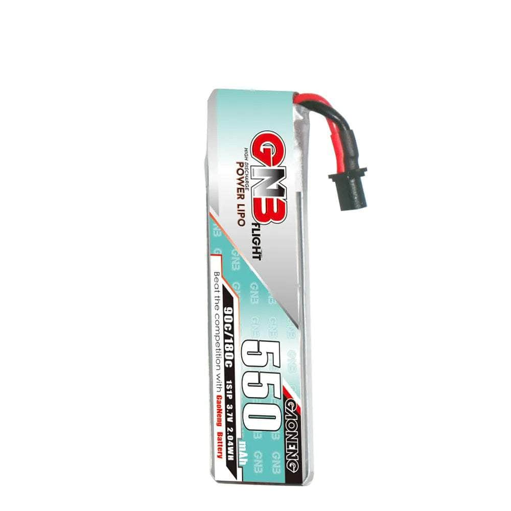 Gaoneng GNB 3.7V 1S 550mAh 90C LiPo Whoop/Micro Battery w/ Cabled - A30