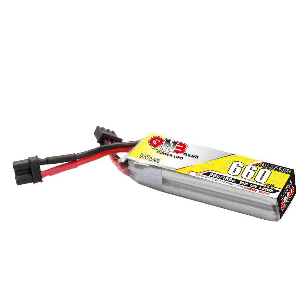 Gaoneng GNB 7.6V 2S 660mAh 90C LiHV Micro Battery (Long Type) - XT30