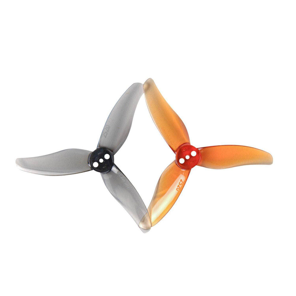 Gemfan Hurricane 2520-3 Durable Tri-Blade 2.5" Prop 8 Pack (1.5mm Shaft) - Choose Your Color