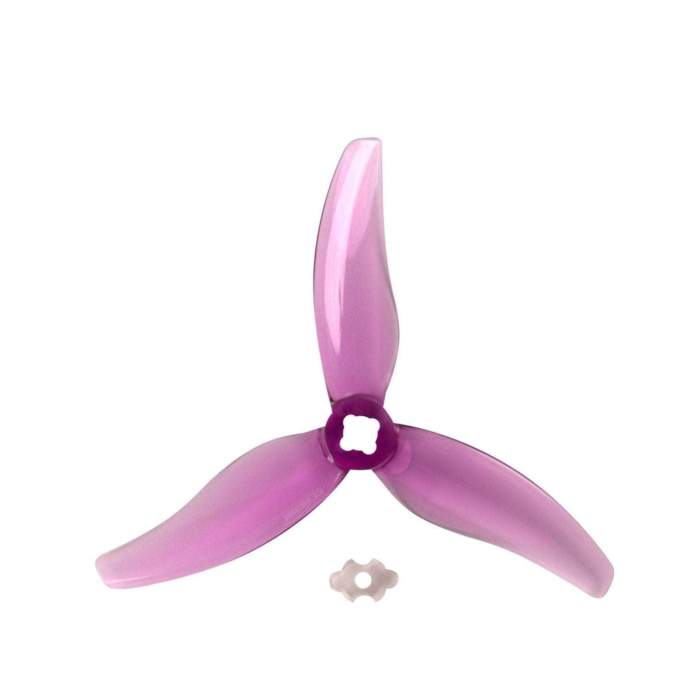 Gemfan Hurricane 3630-3 Durable Tri-Blade 3.5" Prop 4 Pack w/Adapter for 1.5mm T-Mount - Choose Your Color