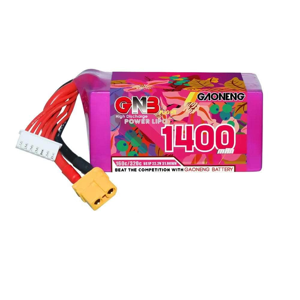 Gaoneng GNB 22.2V 6S 1400mAh 160C LiPo Battery - XT60