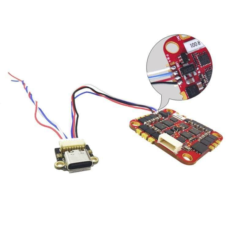 HAKRC F722 2-6S AIO Whoop/Toothpick Flight Controller w/ 8Bit 40A ESC & External USB Board