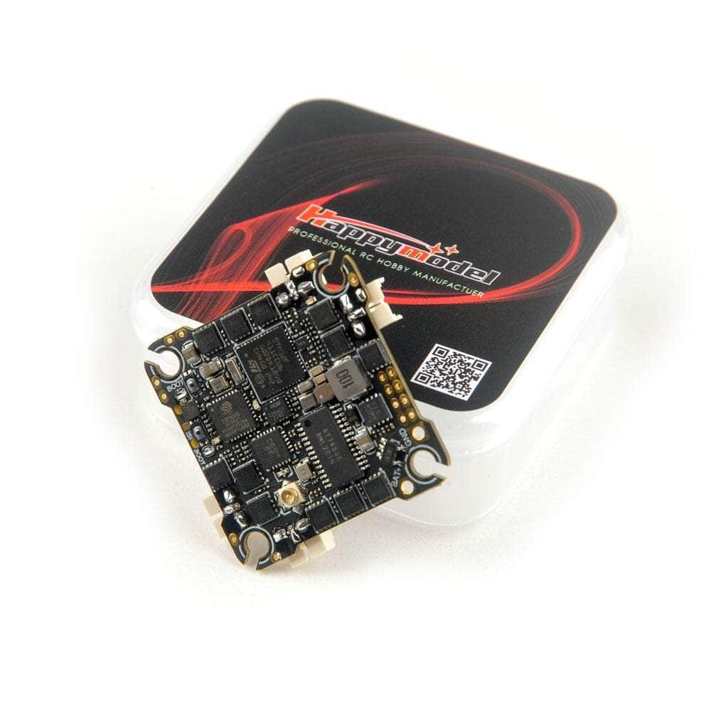 HappyModel CrazyF411 F4 2-4S Whoop/Toothpick AIO Flight Controller w/ 20A 8Bit 4in1 ESC - ELRS 2.4GHz (UART)