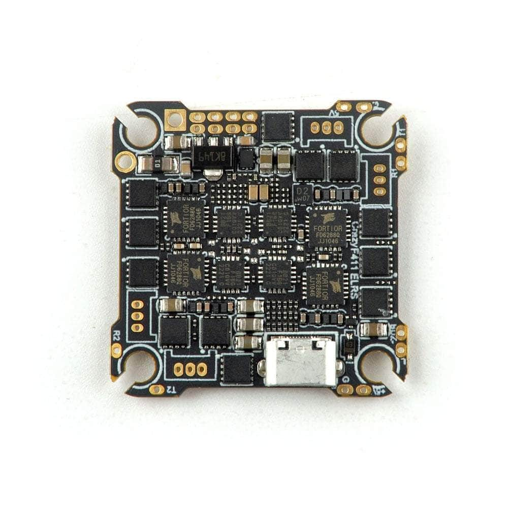 HappyModel CrazyF411 F4 2-4S Whoop/Toothpick AIO Flight Controller w/ 20A 8Bit 4in1 ESC - ELRS 2.4GHz (UART)