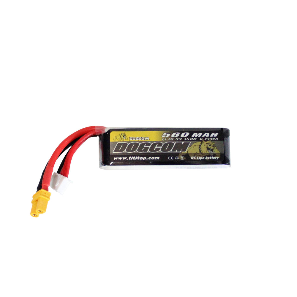 DogCom 11.1V 3S 560mAh 150C LiPo - XT30