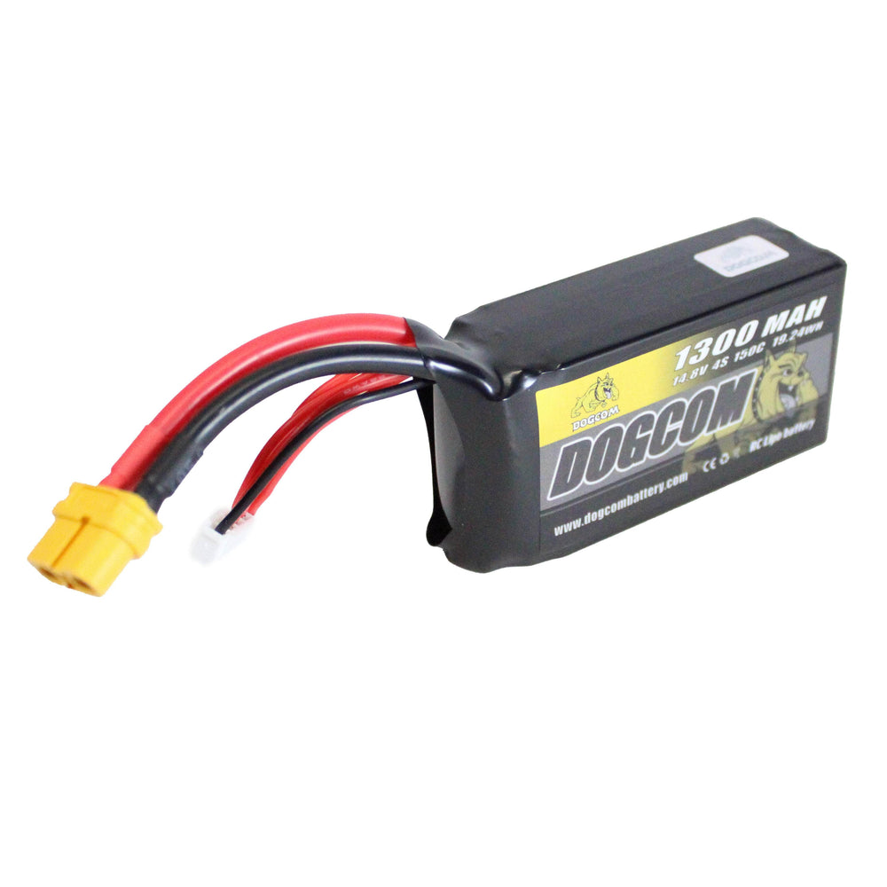 DogCom 14.8V 4S 1300mAh 150C LiPo - XT60