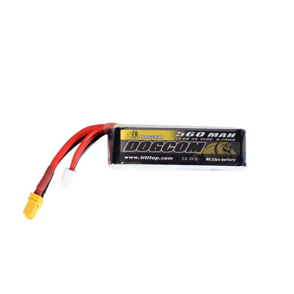 DogCom 14.8V 4S 560mAh 150C LiPo - XT30