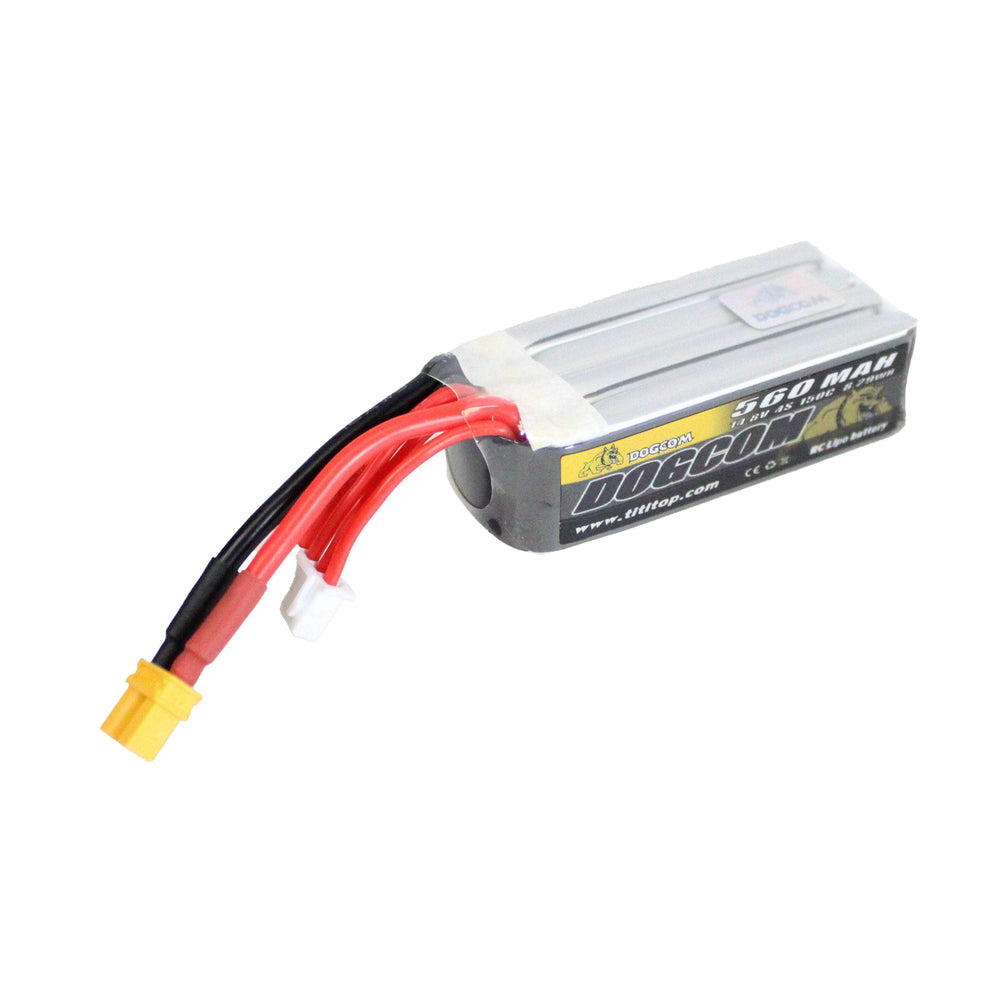 DogCom 14.8V 4S 560mAh 150C LiPo - XT30