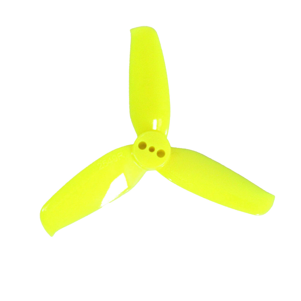 Gemfan Flash 2540 Tri-Blade 2.5" Prop (1.5mm Shaft) 8 Pack - Choose Your Color