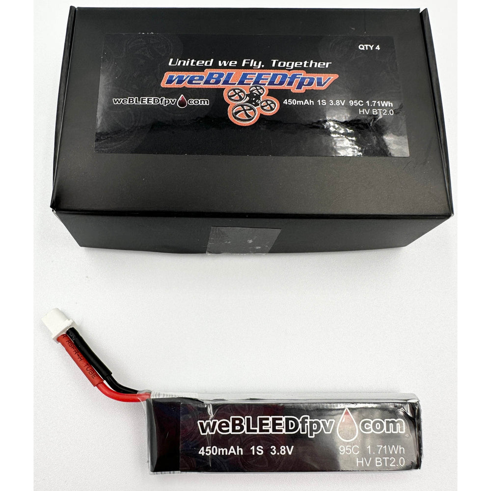 weBLEEDfpv 450mAh 1S BT2.0  LiPo Batteries