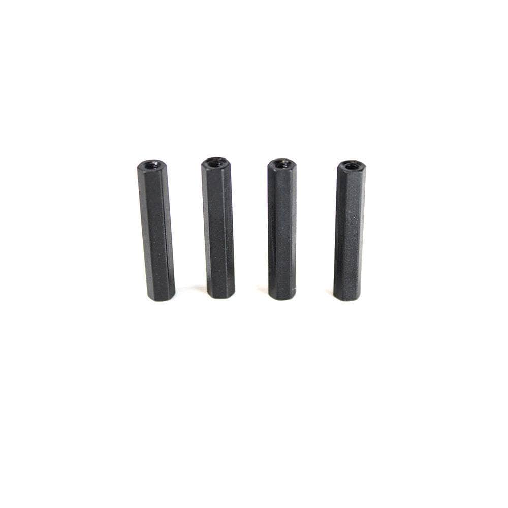 ImpulseRC Micro Apex Replacement Standoff M2.5 Aluminum Hex 4.5mm x 26mm (4pc) - Black