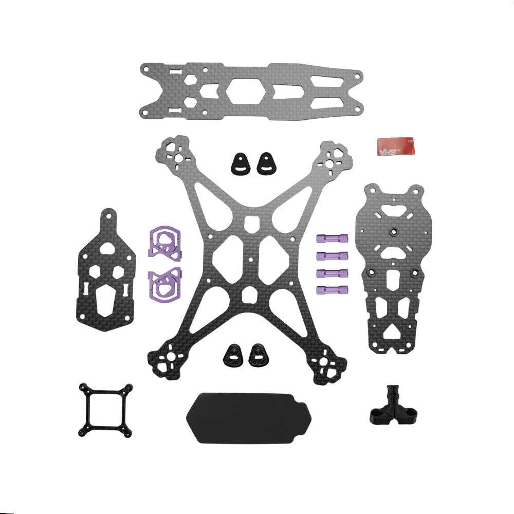 Beginner DIY FPV Drone Kit - QAV-S 2 Sub-250 Joshua Bardwell SE 3” - Analog