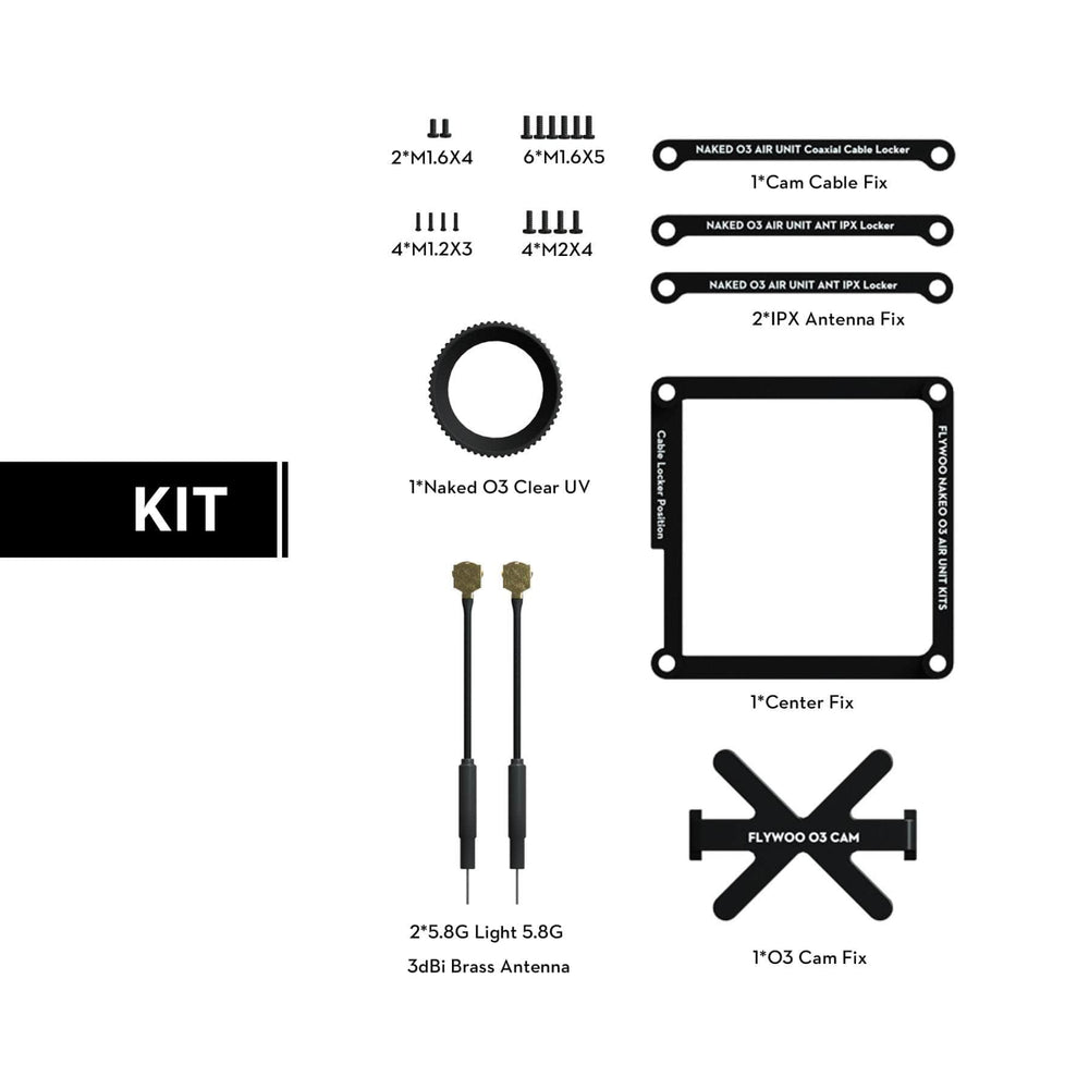 Flywoo Naked DJI O3 Upgrade Case Kit