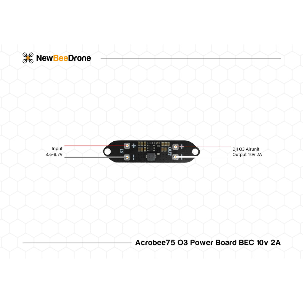 NewBeeDrone Acrobee75 HD O3 Power Board BEC 10V 2A