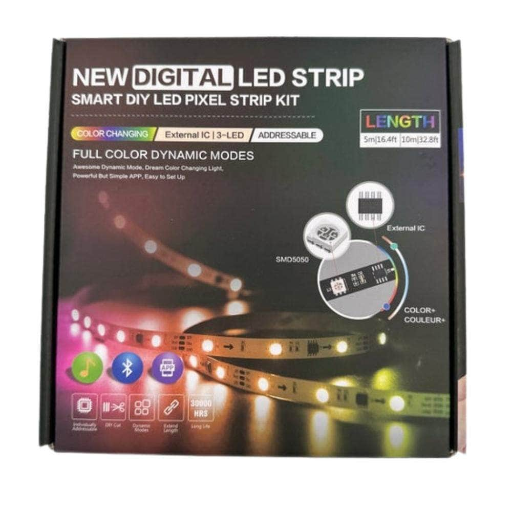 DIY - 12V Addressable LED Strip Kit with Bluetooth App Music Control