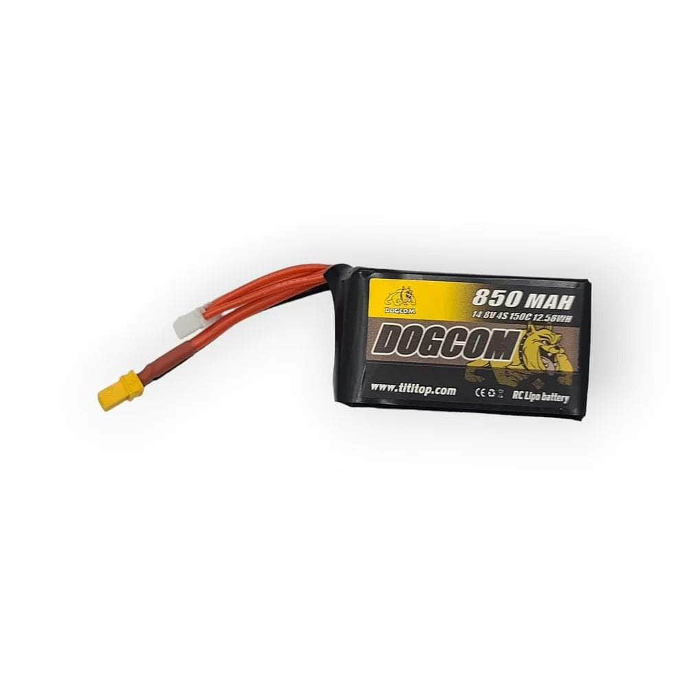 DogCom 14.8V 4S 850mAh 150C LiPo Battery - XT30