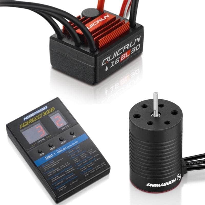 HWA30110000B04, QUICRUN WP 16BL30 COMBO (Bundled) - ESC + QR2435 motor G3 (4500kv) + Programmer