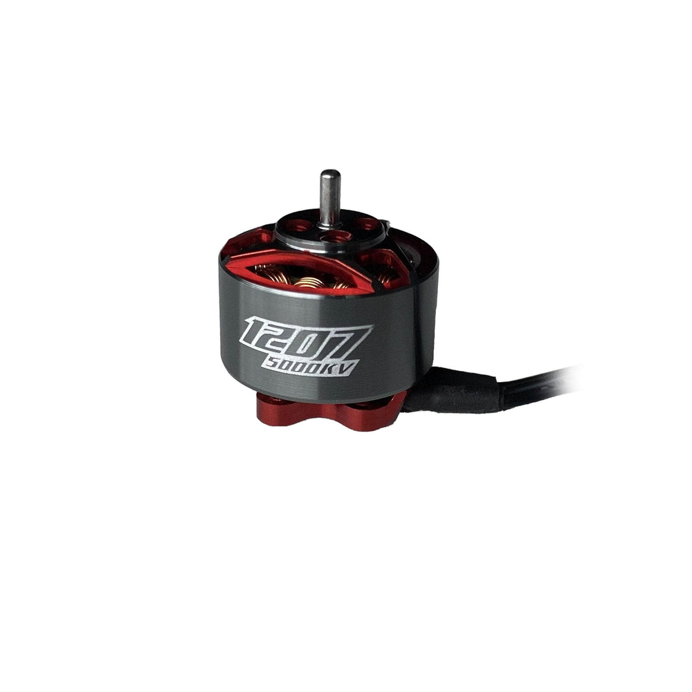 RCinPOWER GTS-V2 1207 5000Kv Micro Motor - Gunmetal/Red