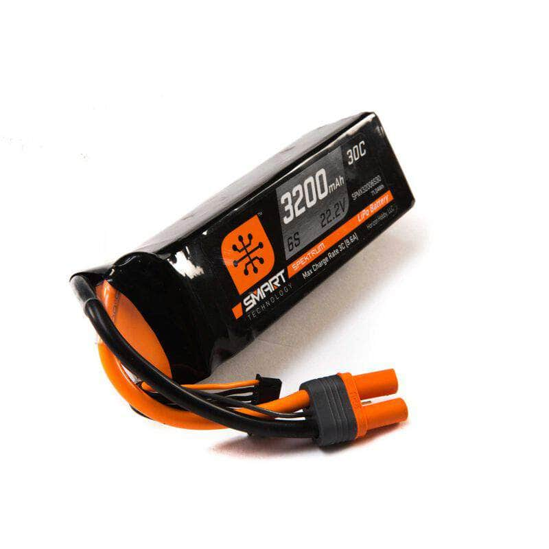 SPMX32006S30, Spektrum RC 6S Smart LiPo Battery Pack w/IC5 Connector (22.2V/3200mAh)