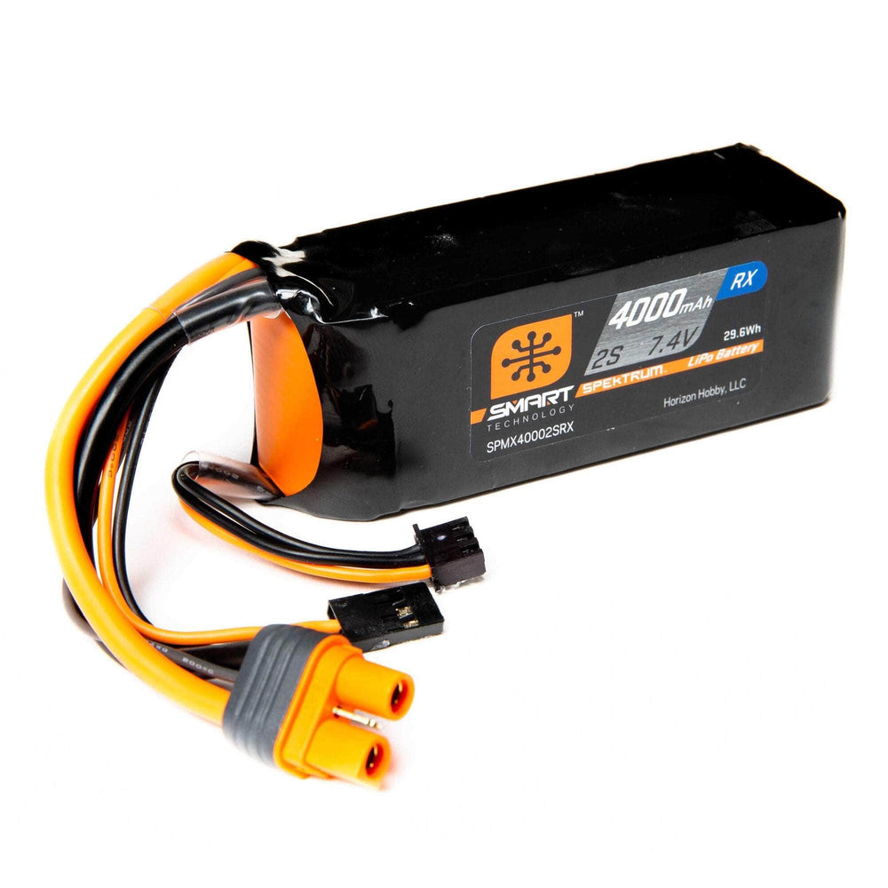 SPMX40002SRX, Spektrum RC Losi DBXL 2.0 2S Smart LiPo Battery Pack (7.4V/4000mAh) w/IC3 Connector